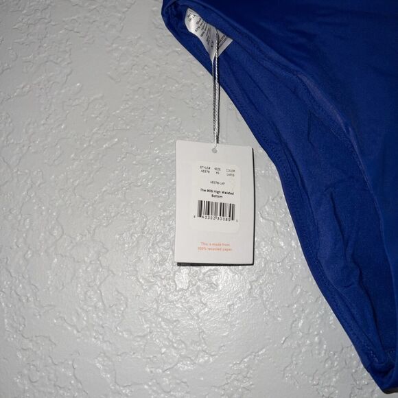 NWT Andie Lapis Blue 90’s High Waisted Swim Bottom Size XS - Picture 3 of 5